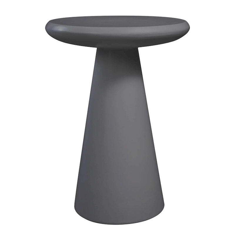 Table d'appoint extérieure Patio Watcher 16 po en béton Mgo en forme de champignon