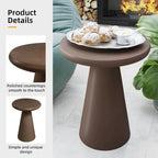 Table d'appoint extérieure Patio Watcher 16 po en béton Mgo en forme de champignon