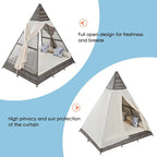 Nestfair Patio Outdoor Tent Shape Bonebody Daybed With Cushions