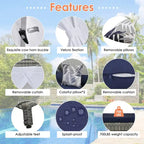 Nestfair Patio Outdoor Tent Shape Bonebody Daybed With Cushions