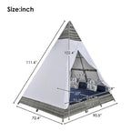 Nestfair Patio Outdoor Tent Shape Bonebody Daybed With Cushions
