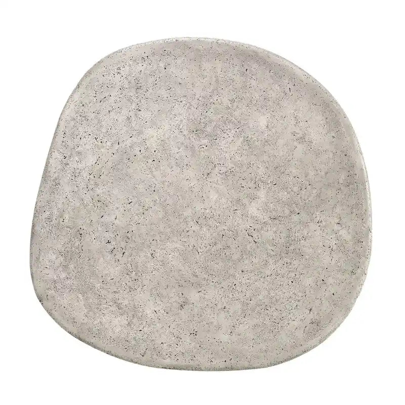 Table basse ronde d'extérieur en béton Britney de Classic Home (107 cm) - 107 cm L x 107 cm P x 46 cm H