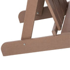 Chaise Adirondack, chaise de patio et de foyer en faux bois, en PEHD résistant aux intempéries