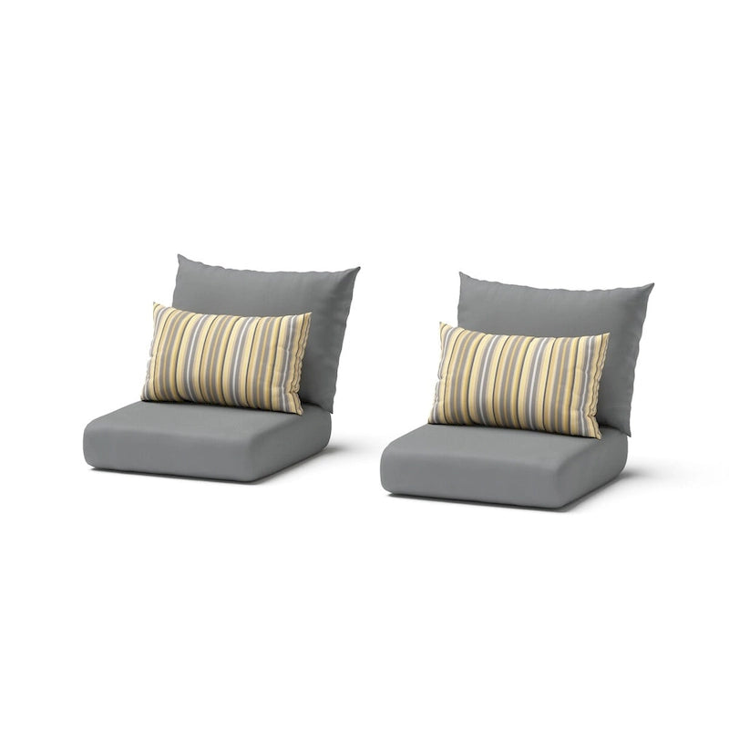 Milli Lot de 2 Fauteuils de jardin Sunbrella pour terrasse