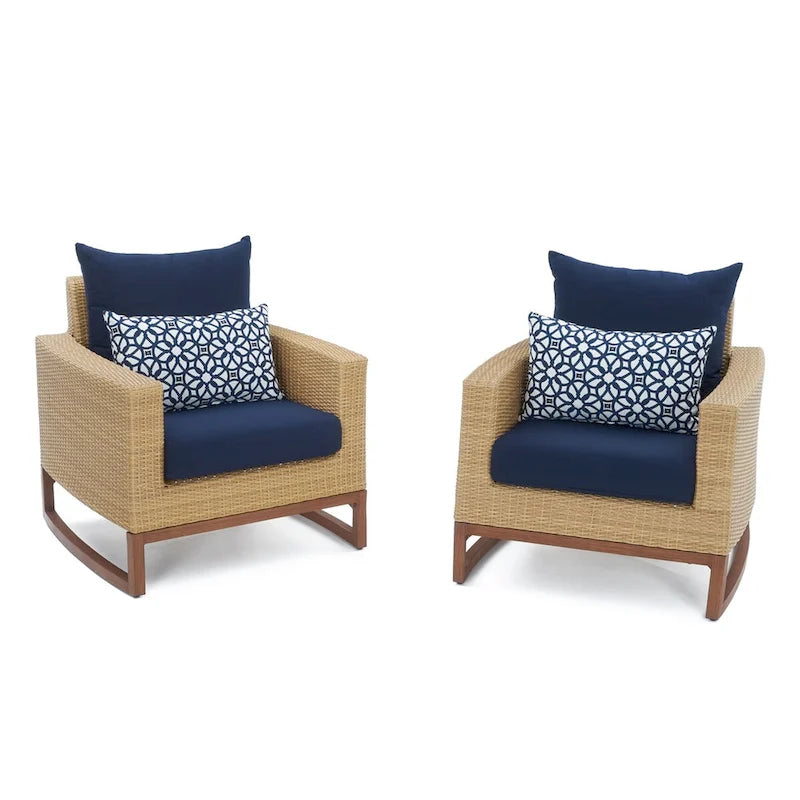 Milli Lot de 2 Fauteuils de jardin Sunbrella pour terrasse