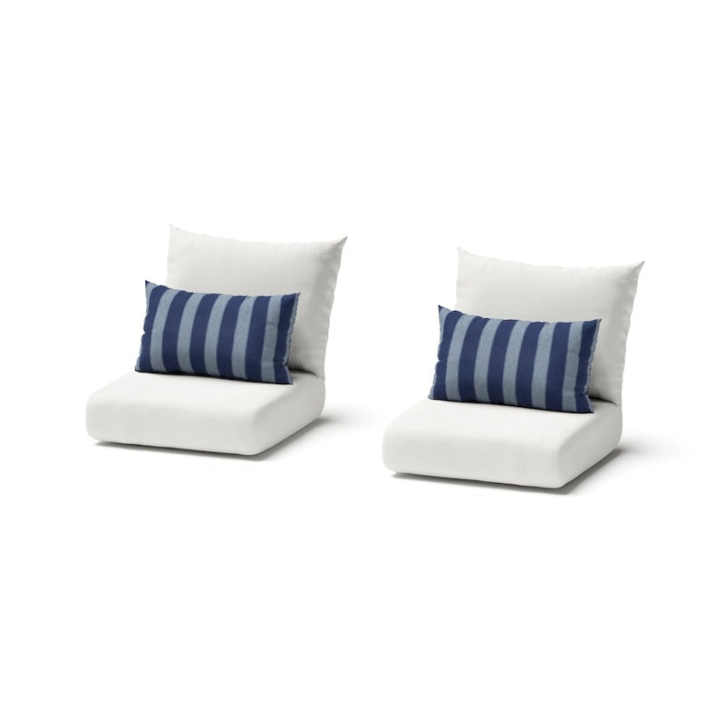 Milli Lot de 2 Fauteuils de jardin Sunbrella pour terrasse