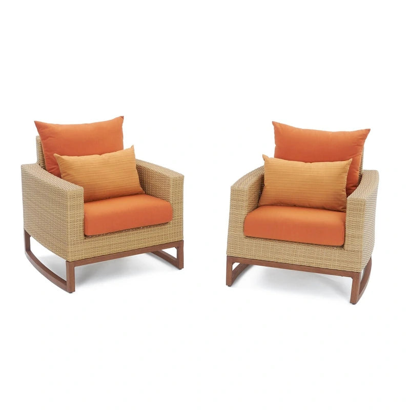 Milli Lot de 2 Fauteuils de jardin Sunbrella pour terrasse