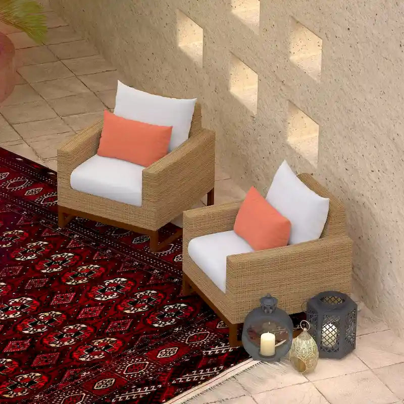 Milli Lot de 2 Fauteuils de jardin Sunbrella pour terrasse