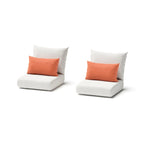 Milli Lot de 2 Fauteuils de jardin Sunbrella pour terrasse