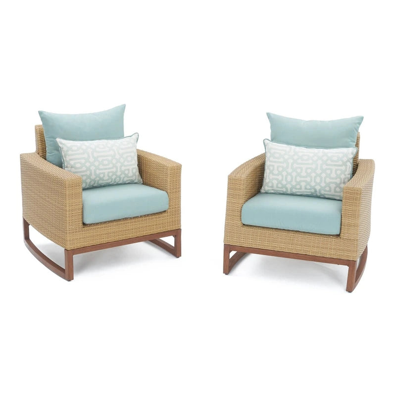 Milli Lot de 2 Fauteuils de jardin Sunbrella pour terrasse