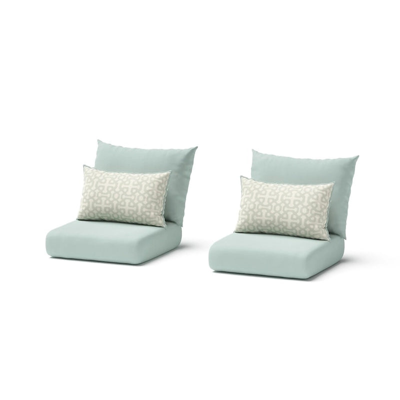 Milli Lot de 2 Fauteuils de jardin Sunbrella pour terrasse