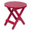 Remedy 19 Table pliante ronde en bois de cèdre assemblée