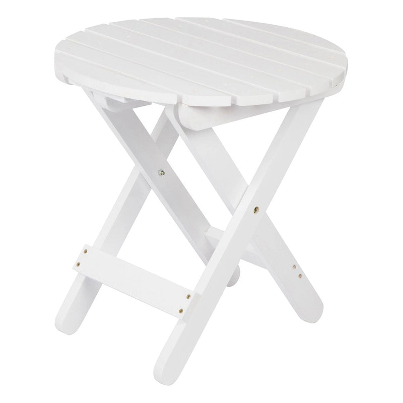 Remedy 19 Table pliante ronde en bois de cèdre assemblée