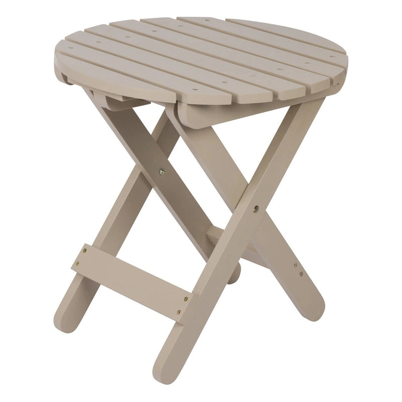 Remedy 19 Table pliante ronde en bois de cèdre assemblée