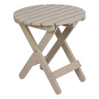 Remedy 19 Table pliante ronde en bois de cèdre assemblée