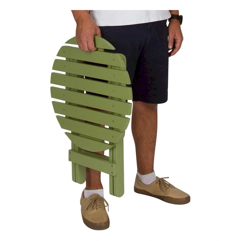Remedy 19 Table pliante ronde en bois de cèdre assemblée