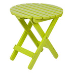 Remedy 19 Table pliante ronde en bois de cèdre assemblée