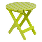Remedy 19 Table pliante ronde en bois de cèdre assemblée