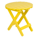 Remedy 19 Table pliante ronde en bois de cèdre assemblée