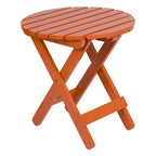 Remedy 19 Table pliante ronde en bois de cèdre assemblée