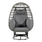 Outdoor Swivel Chair with Cushions,for Balcony,Poolside and Garden