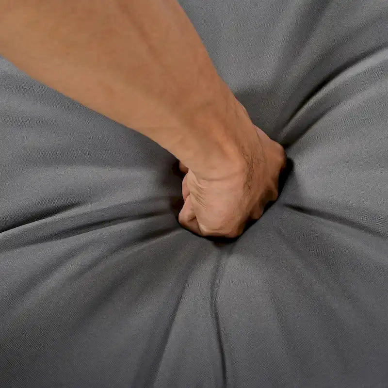 Fauteuil pivotant d'extérieur avec coussins, pour balcon, piscine et jardin