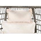 Fauteuil pivotant d'extérieur avec coussins, pour balcon, piscine et jardin