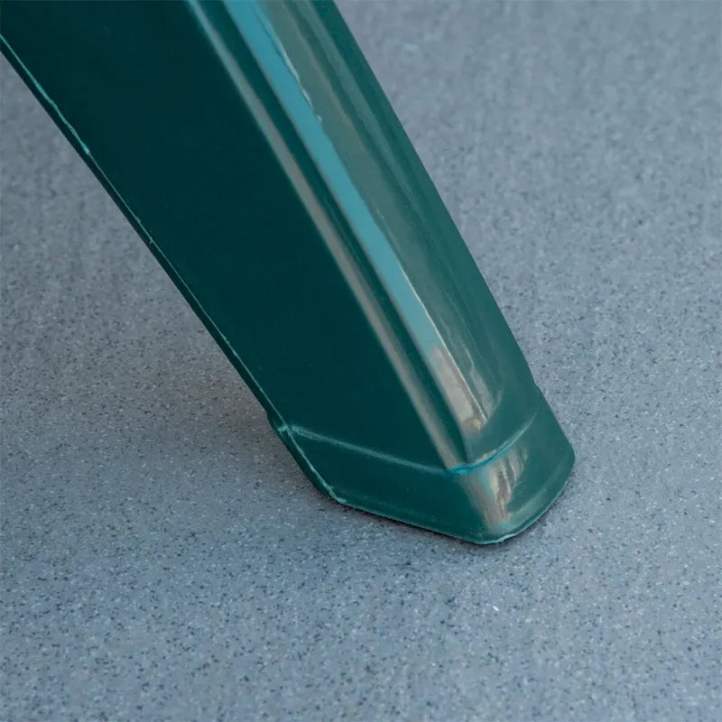 Table de patio ronde en plastique Outsunny avec trou pour parasol, table à manger