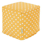 Pouf cube d'intérieur/extérieur à pois ikat Majestic Home Goods
