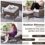 Fauteuil à bascule pivotant Gymojoy avec repose-pieds - Marron