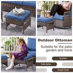 Fauteuil à bascule pivotant Gymojoy avec repose-pieds - Marron