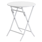 Ensemble bistro de patio 3 pièces comprenant une table ronde pliable et des chaises