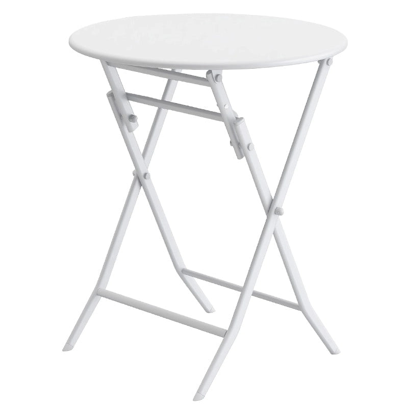 Ensemble bistro de patio 3 pièces comprenant une table ronde pliable et des chaises