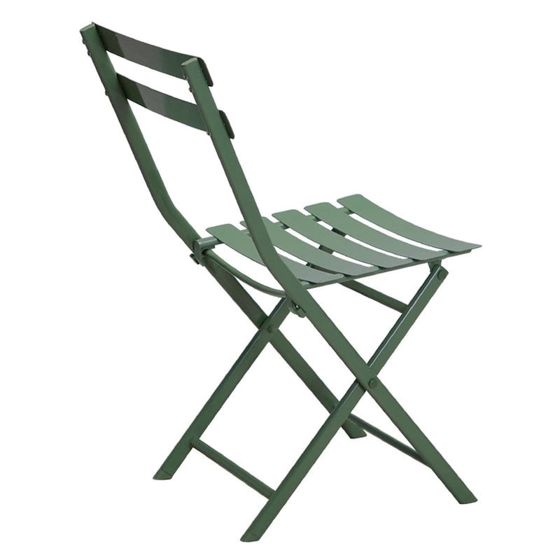 Ensemble bistro de patio 3 pièces comprenant une table ronde pliable et des chaises