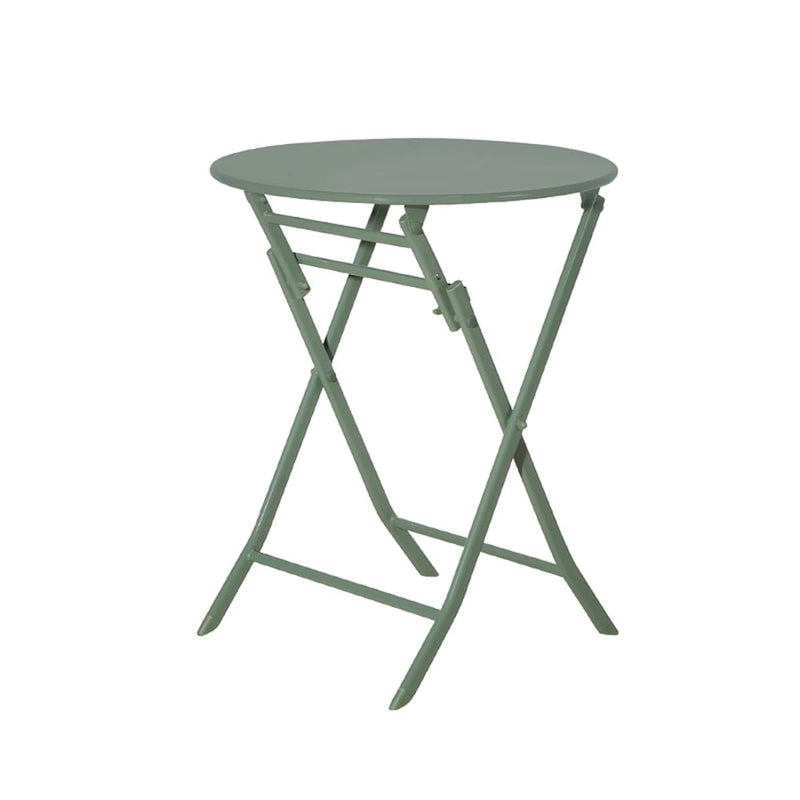 Ensemble bistro de patio 3 pièces comprenant une table ronde pliable et des chaises