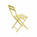 Ensemble bistro de patio 3 pièces comprenant une table ronde pliable et des chaises