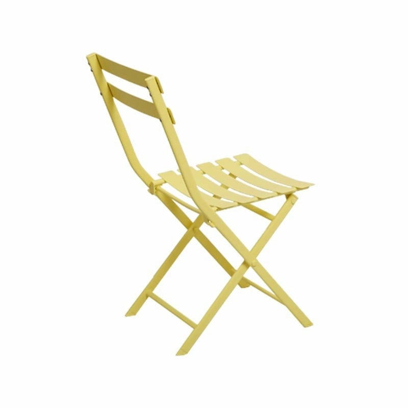 Ensemble bistro de patio 3 pièces comprenant une table ronde pliable et des chaises
