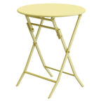 Ensemble bistro de patio 3 pièces comprenant une table ronde pliable et des chaises