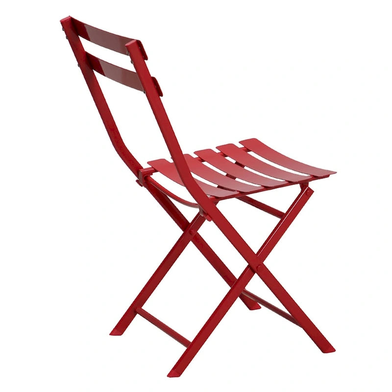 Ensemble bistro de patio 3 pièces comprenant une table ronde pliable et des chaises