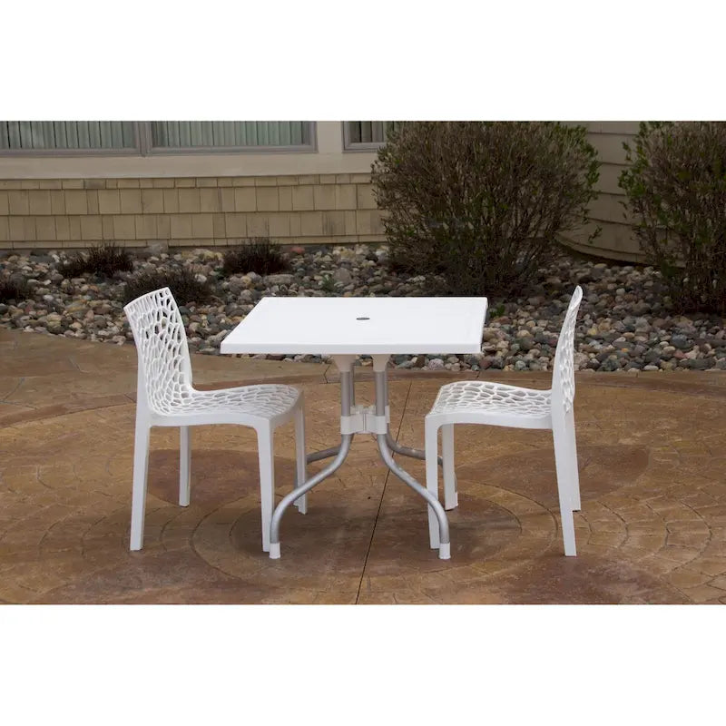 Ensemble de salon de jardin 3 pièces Lyra Square Table et Karissa