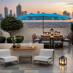 Outdoor Chaise Lounge Chairs and Table Set With Removable Cushions (Set of 3)