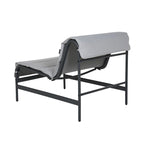 Ensemble de 3 chaises longues et table d'extérieur avec coussins amovibles