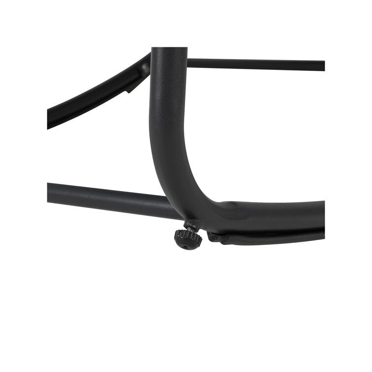 Fauteuil à bascule d'extérieur en rotin avec structure métallique et coussins, largeur 37,2 po