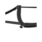 Fauteuil à bascule d'extérieur en rotin avec structure métallique et coussins, largeur 37,2 po