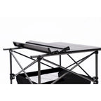 Ensemble de 5 tables et chaises pliantes d'extérieur, idéal pour l'intérieur, le camping, les pique-niques, la plage, le jardin, les barbecues, les fêtes et la terrasse.