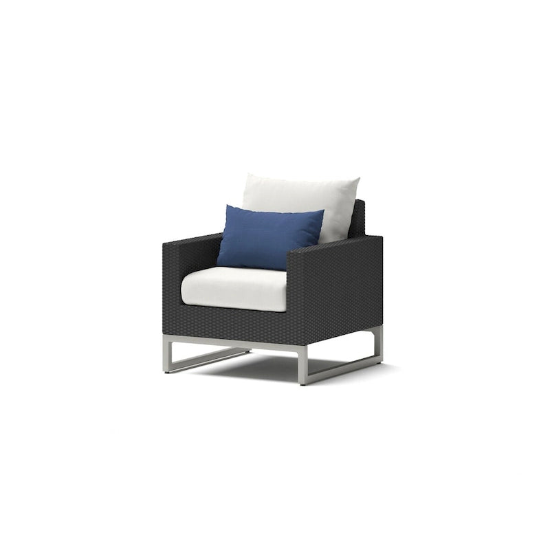 Ensemble de 5 chaises de patio d'extérieur Milo Espresso Sunbrella