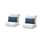 Ensemble de 5 chaises de patio d'extérieur Milo Espresso Sunbrella