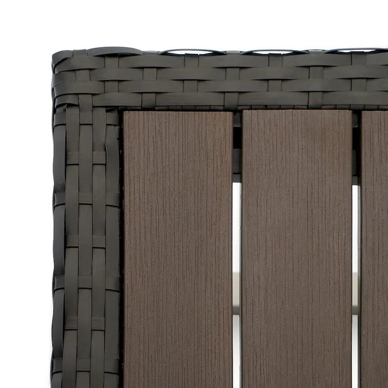 Ensemble de 5 chaises de patio d'extérieur Milo Espresso Sunbrella