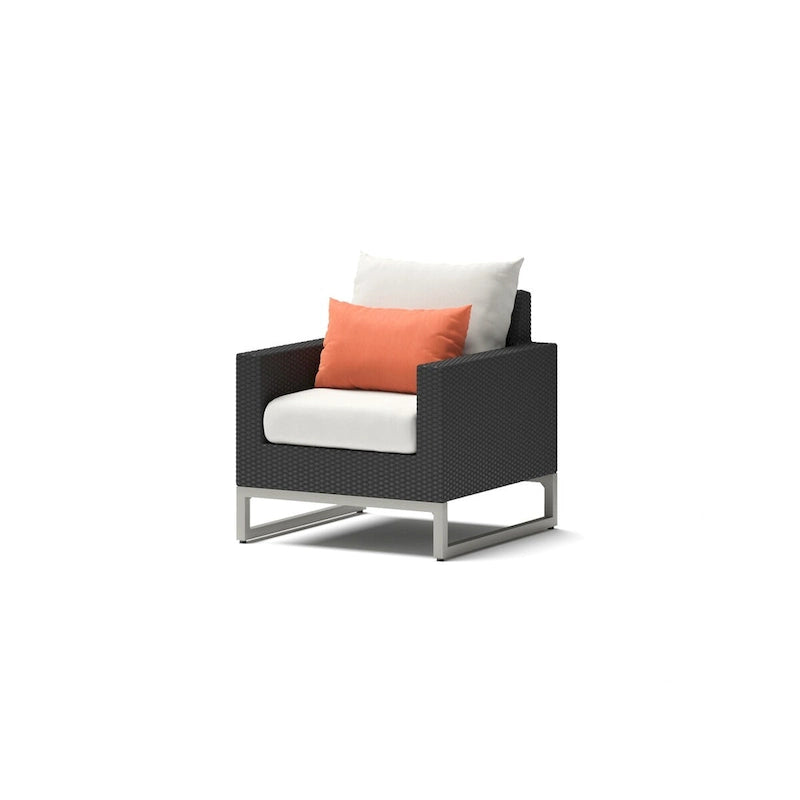 Ensemble de 5 chaises de patio d'extérieur Milo Espresso Sunbrella