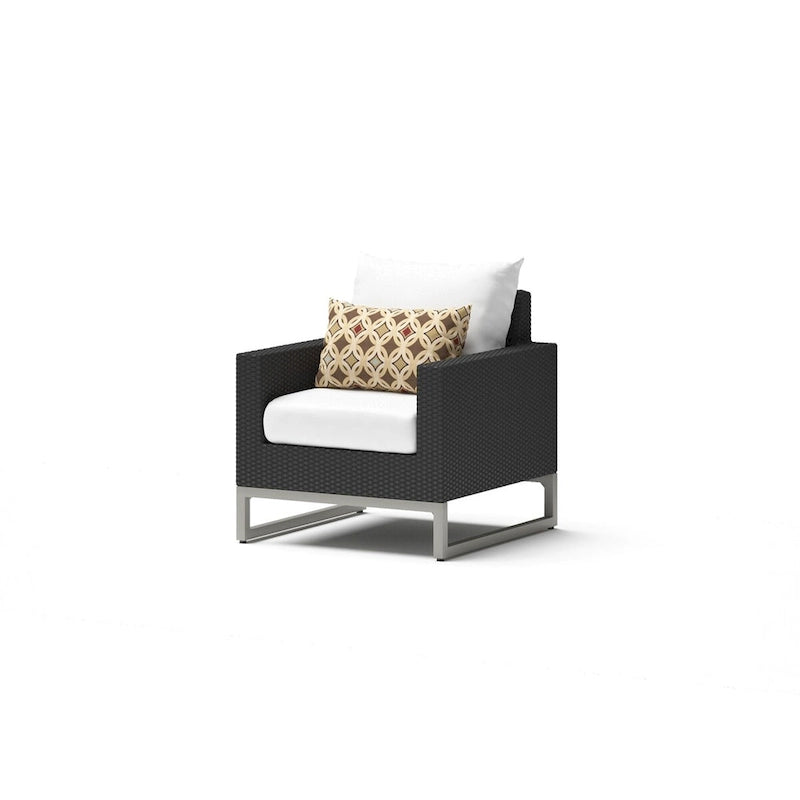 Ensemble de 5 chaises de patio d'extérieur Milo Espresso Sunbrella